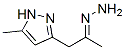 2-Propanone, 1-(5-methyl-1H-pyrazol-3-yl)-, hydrazone CAS#: 37708-82-0