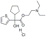 2-(diethylamino)ethyl alpha-cyclopentyl-alpha-hydroxythiophen-2-acetate hydrochloride CAS#: 3737-35-7