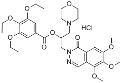 2-(gamma-Morpholino-beta-(3,4,5-triethoxybenzoxy)propyl)-5,6,7-trimeth oxy-1(2H)-phthalazinone CAS#: 38952-88-4