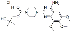2-hydroxy-2-methylpropyl 4-(4-amino-6,7,8-trimethoxyquinazolin-2-yl)piperazine-1-carboxylate monohydrochloride CAS#: 35795-17-6