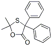 2,2-Dimethyl-4,4-diphenyl-1,3-oxathiolan-5-one CAS#: 31061-71-9