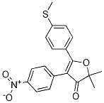 2,2-dimethyl-5-(4-(methylthio)phenyl)-4-(4-nitrophenyl)furan-3(2H)-one CAS#: 301693-58-3