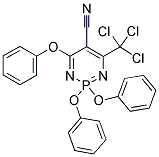 2,2,4-TRIPHENOXY-6-(TRICHLOROMETHYL)-1,3,2LAMBDA5-DIAZAPHOSPHININE-5-CARBONITRILE CAS#: 31930-01-5