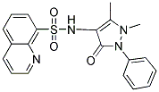 2,3-DIMETHYL-1-PHENYL-4-((8-QUINOLYLSULFONYL)AMINO)-3-PYRAZOLIN-5-ONE CAS#: 296771-78-3