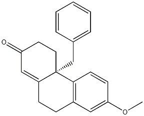 2(3H)-Phenanthrenone, 4,4a,9,10-tetrahydro-7-methoxy-4a-(phenylmethyl)-, (4aS)- CAS#: 305822-55-3