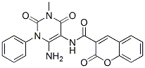 2H-1-Benzopyran-3-carboxamide, N-(6-amino-1,2,3,4-tetrahydro-3-methyl-2,4-dioxo-1-phenyl-5-pyrimidinyl)-2-oxo- CAS#: 301206-09-7
