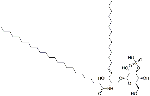 [(2R,3S,4S,5R,6R)-3,5-dihydroxy-2-(hydroxymethyl)-6-[(E,2S,3R)-3-hydroxy-2-(tetracosanoylamino)octadec-4-enoxy]oxan-4-yl] hydrogen sulfate CAS#: 3688-74-2