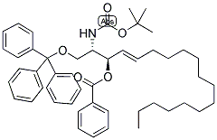 (2S,3R,4E)-3-BENZOYL-2-TERTBUTYLOXYCARBONYLAMINO-1-TRIPHENYLMETHYL-4-OCTADECEN-1,3-DIOL CAS#: 299172-58-0