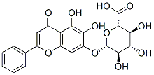 (2S,3S,4S,5R,6S)-6-(5,6-dihydroxy-4-oxo-2-phenyl-chromen-7-yl)oxy-3,4, 5-trihydroxy-oxane-2-carboxylic acid CAS#: 31564-28-0