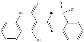 3-(1,1-Dioxido-2H-1,2,4-benzothiadiazin-3-yl)-4-hydroxy-2(1H)-quinolinone CAS#: 303776-73-0