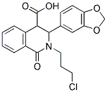 3-(1,3-BENZODIOXOL-5-YL)-2-(3-CHLOROPROPYL)-1-OXO-1,2,3,4-TETRAHYDRO-4-ISOQUINOLINECARBOXYLIC ACID CAS#: 385383-35-7