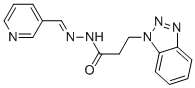 3-(1H-1,2,3-benzotriazol-1-yl)-N'-(3-pyridinylmethylene)propanohydrazide CAS#: 384849-24-5