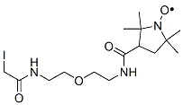 3-(2-(2-(2-IDOACETAMIDO)ETHOXY)ETHYLCARBAMOYL)-2,2,5,5-TETRA METHYL-1-PYRROLIDINYLOXY CAS#: 36034-66-9