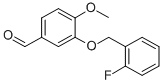 3-(2-FLUORO-BENZYLOXY)-4-METHOXY-BENZALDEHYDE CAS#: 384857-20-9