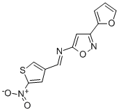 3-(2-Furanyl)-N-((5-nitro-3-thienyl)methylene)-5-isoxazolamine CAS#: 37853-20-6