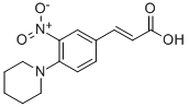 3-(3-NITRO-4-PIPERIDINOPHENYL)ACRYLIC ACID CAS#: 300541-92-8