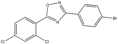 3-(4-BROMOPHENYL)-5-(2,4-DICHLOROPHENYL)-1,2,4-OXADIAZOLE CAS#: 381178-19-4