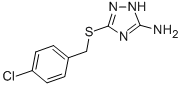 3-[(4-CHLOROBENZYL)SULFANYL]-1H-1,2,4-TRIAZOL-5-YLAMINE CAS#: 41266-78-8