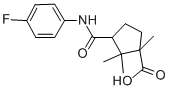 3-(4-FLUORO-PHENYLCARBAMOYL)-1,2,2-TRIMETHYL-CYCLOPENTANECARBOXYLIC ACID CAS#: 304666-33-9