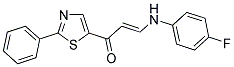 3-(4-FLUOROANILINO)-1-(2-PHENYL-1,3-THIAZOL-5-YL)-2-PROPEN-1-ONE CAS#: 338414-54-3
