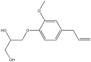 3-(4-allyl-2-methoxyphenoxy)-1,2-propanediol CAS#: 398-58-3