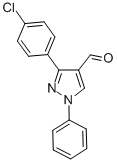 3-(4-chlorophenyl)-1-phenyl-1H-pyrazole-4-carbaldehyde CAS#: 36663-00-0