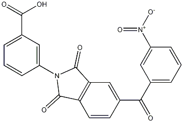 3-(5-(3-nitrobenzoyl)-1,3-dioxoisoindolin-2-yl)benzoic acid CAS#: 295348-05-9