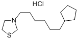 3-(6-cyclopentylhexyl)thiazolidine hydrochloride CAS#: 38920-84-2