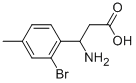 3-AMINO-3-(2-BROMO-4-METHYL-PHENYL)-PROPIONIC ACID CAS#: 299167-36-5