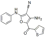 3-Furancarbonitrile, 4-amino-2-(phenylamino)-5-(2-thienylcarbonyl)- CAS#: 296771-88-5
