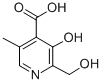 3-Hydroxy-2-(hydroxymethyl)-5-methyl-4-pyridinecarboxylicacid CAS#: 279215-15-5