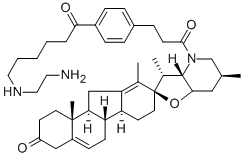 3-Keto-N-aminoethyl-Naminocaproyldihydrocinnamoyl Cyclopamine CAS#: 306387-90-6
