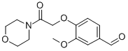 3-METHOXY-4-(2-MORPHOLIN-4-YL-2-OXO-ETHOXY)-BENZALDEHYDE CAS#: 31438-76-3