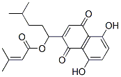 3-Methyl-2-butenoic acid 1-(1,4-dihydro-5,8-dihydroxy-1,4-dioxonaphthalen-2-yl)-4-methylpentyl ester CAS#: 36883-11-1