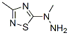 3-Methyl-5-(1-methylhydrazino)-1,2,4-thiadiazole CAS#: 38362-21-9