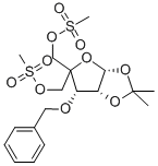 3-O-Benzyl4-C-(methanesulfonyloxymethyl)-5-O-methanesulfonyl-1,2-O-isopropylidene-a-D-ribofuranose CAS#: 293751-01-6