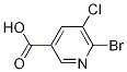 3-PYRIDINECARBOXYLIC ACID, 6-BROMO-5-CHLORO- CAS#: 38185-54-5
