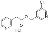 3-Pyridineacetic acid, (5-chloro-3-pyridinyl)methyl ester, monohydroch loride CAS#: 37831-77-9
