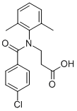 N-(p-Chlorobenzoyl)-N-(2,6-xylyl)-β-alanine CAS#: 30544-73-1