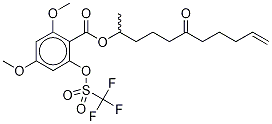 rac 2,4-Dimethoxy-6-[[(trifluoromethyl)sulfonyl]oxy]benzoic Acid 1-Methyl-5-oxo-9-decen-1-yl Ester CAS#: 312305-41-2