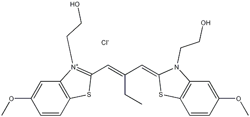 3,3'-Di(2-hydroxyethyl)-5,5'-dimethoxy-9-ethylthiacarbocyanine chloride CAS#: 34979-98-1