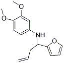 (3,4-DIMETHOXY-PHENYL)-(1-FURAN-2-YL-BUT-3-ENYL)-AMINE CAS#: 340025-60-7