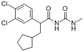 3,4-Dichloro-alpha-(cyclopentylmethyl)-N-((methylamino)carbonyl)benzeneacetamide CAS#: 300354-43-2