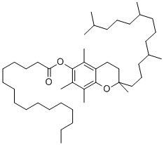 3,4-dihydro-2,5,7,8-tetramethyl-2-(4,8,12-trimethyltridecyl)-2H-1-benzopyran-6-yl hexadecanoate CAS#: 34562-29-3