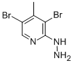 3,5-DIBROMO-2-HYDRAZINO-4-METHYLPYRIDINE CAS#: 3430-30-6