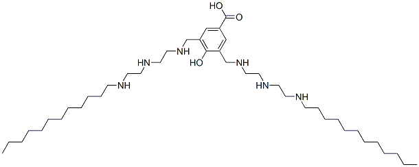3,5-bis[[[2-[[2-(dodecylamino)ethyl]amino]ethyl]amino]methyl]-4-hydroxybenzoic acid CAS#: 3700-60-5