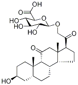 3α-Hydroxy-11,20-dioxo-5β-pregnan-21-yl β-D-glucopyranosiduronic Acid CAS#: 36707-55-8