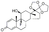 9-Fluoro-11β-hydroxy-17,20:20,21-bis(Methylenedioxy)-pregna-1,4-dien-3-one CAS#: 3800-34-8