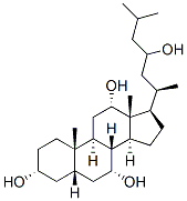 (3a,5b,7a,12a)-Cholestane-3,7,12,23-tetrol CAS#: 30673-09-7