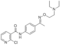 4'-(2-Chloronicotinoylamino)acetophenone O-(2-diethylaminoethyl)oxime CAS#: 38063-92-2